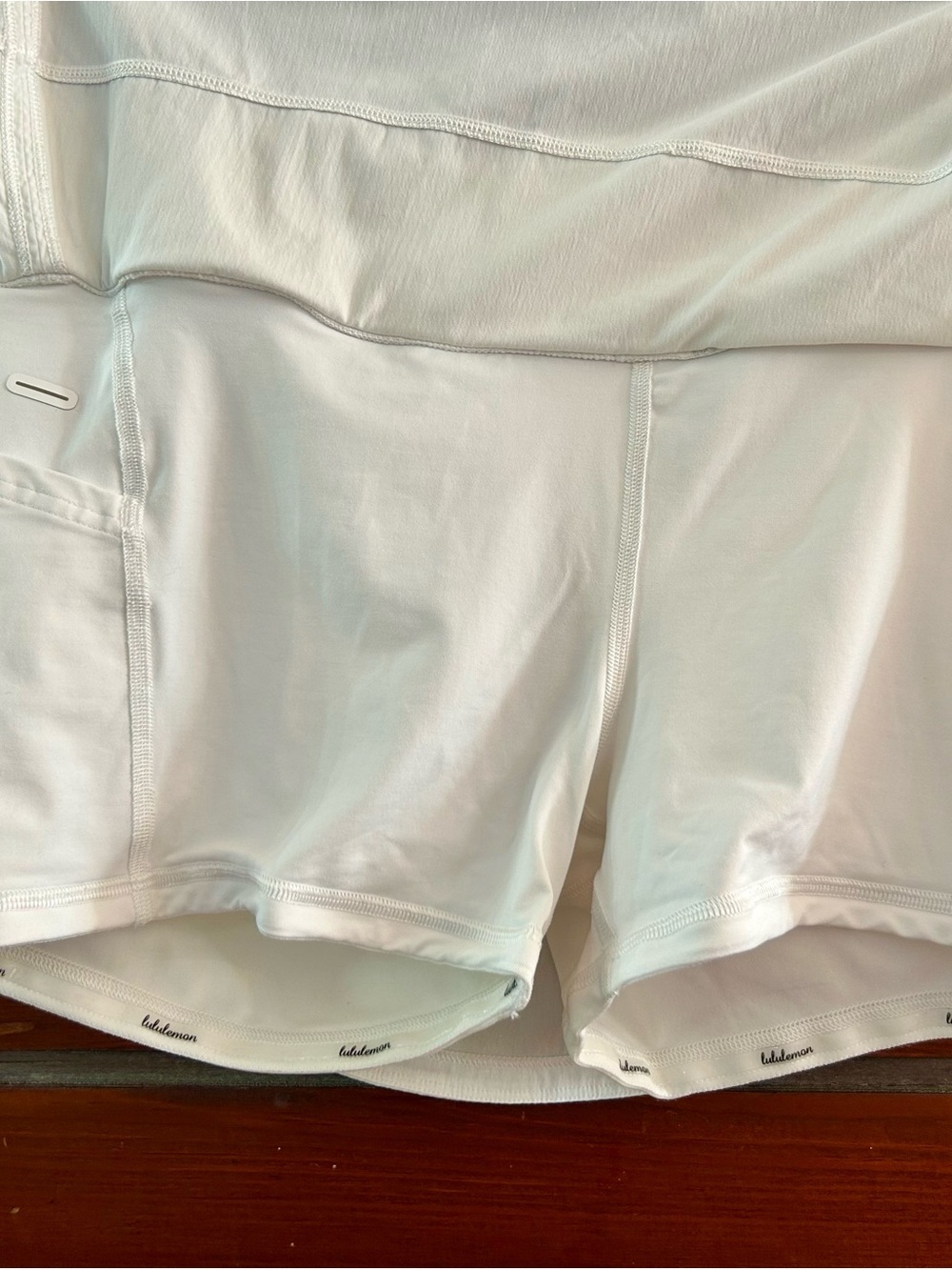 lululemon athletica Pace Rival Skirt🔥🔥New WithOUT Tags🔥🔥Regular in White Size 10 - Picture 10 of 11